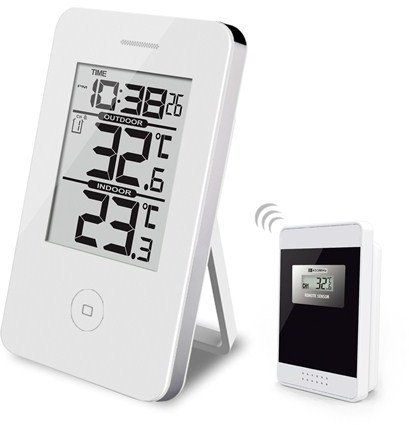 Plus Innen- und Auenthermometer Wireless Wei