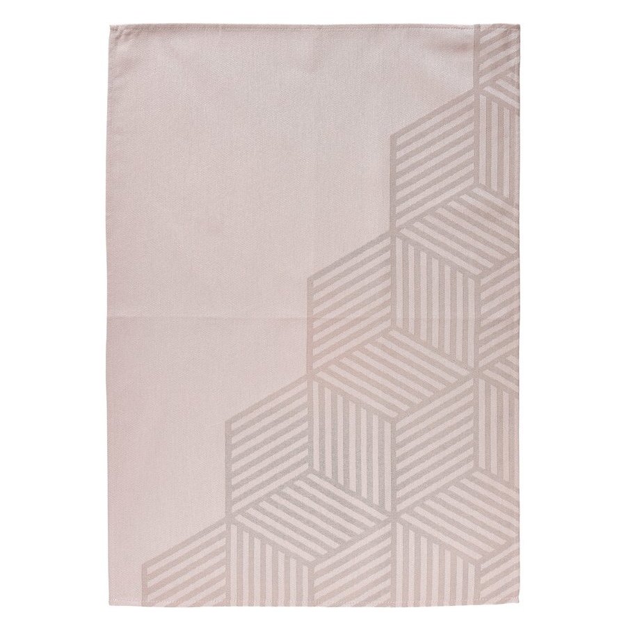 Zone Hexagon Viskestykke 70x50cm, Nude