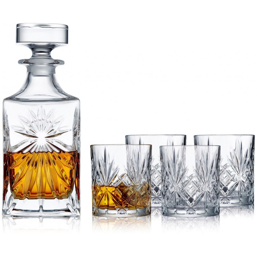 Lyngby Glas Krystal Melodia Whiskyst 5 Dele