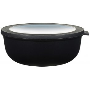 Mepal Cirqula Skål m. Låg 1250 ml, Sort