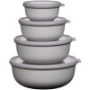 Mepal Cirqula Niedriges Schssel-Set 2er Set, Nordic White