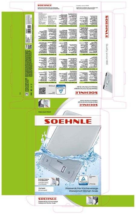 Soehnle Kkkenvgt Page Aqua Proof, Hvid