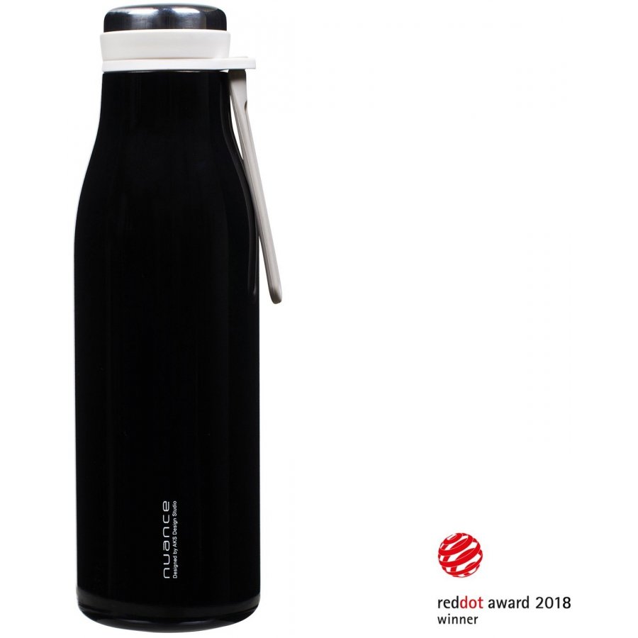 Nuance Termoflaske rem+drikkeindsats 500ml, Sort