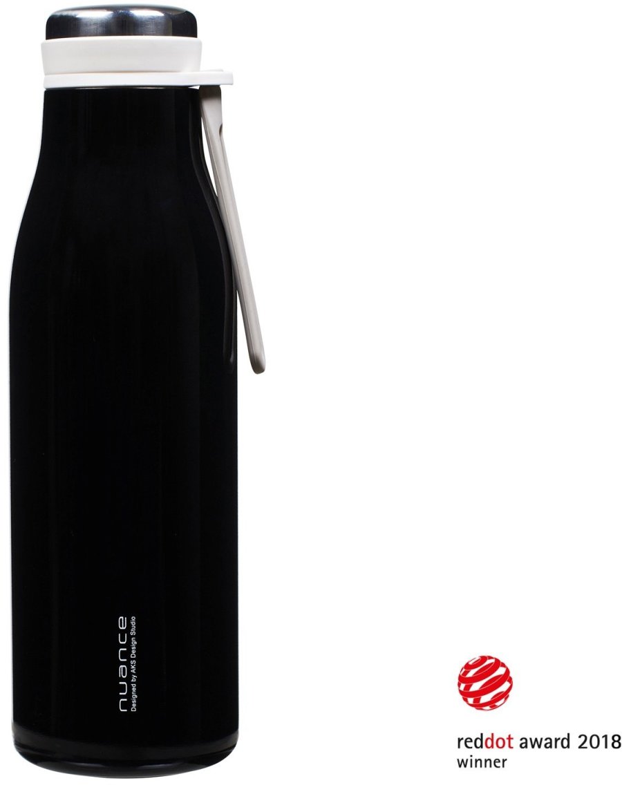 Nuance Termoflaske rem+drikkeindsats 500ml, Sort