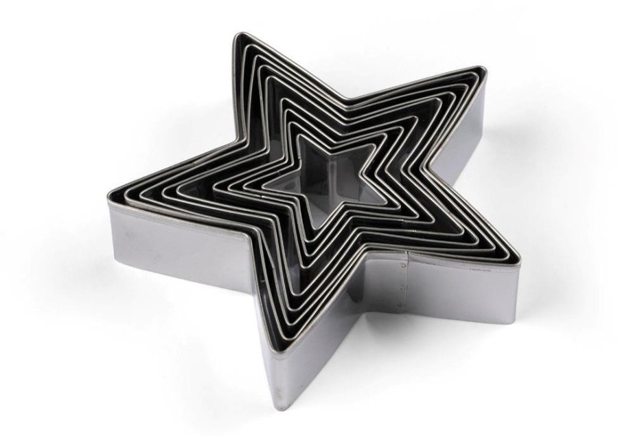 Blomsterbergs Udstikkers�t Stjerne 9 stk