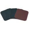 BITZ Coasters 10x10cm 4stk, Pinegrn/mrkebrun