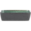 BITZ Fad rektangulr 33x21 cm, Sort/grn