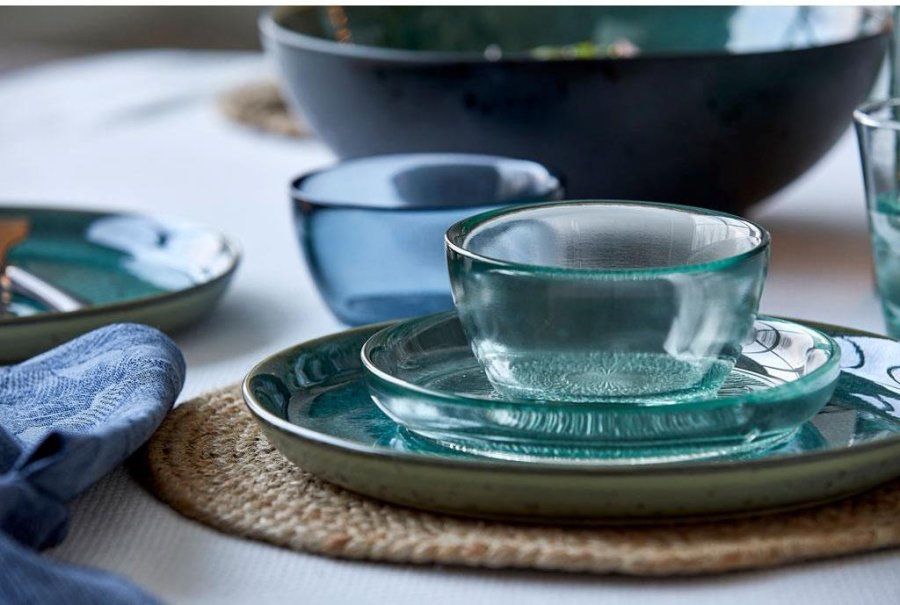 BITZ Kusintha Glastallerken 18cm, Gr�n