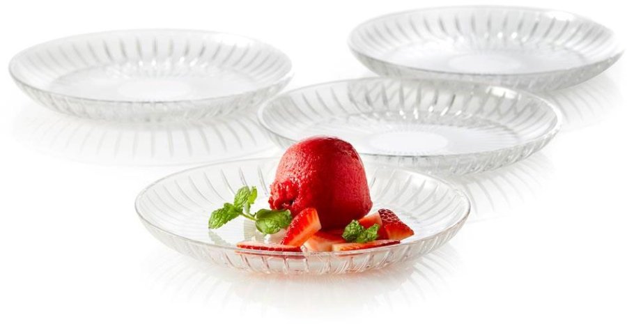 Lyngby Glas Krystal Mayfair Asiet 18cm 4 stk