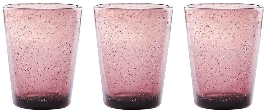 Lyngby Glas Vandglas 30cl 3 stk, rosa