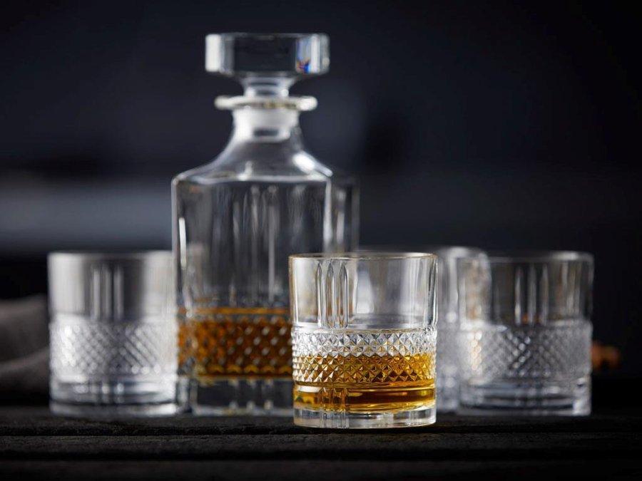 Lyngby Glas Krystal Brillante Whiskyst 5 Dele