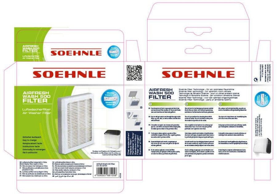 Soehnle Airfresh Wash 500, Filter