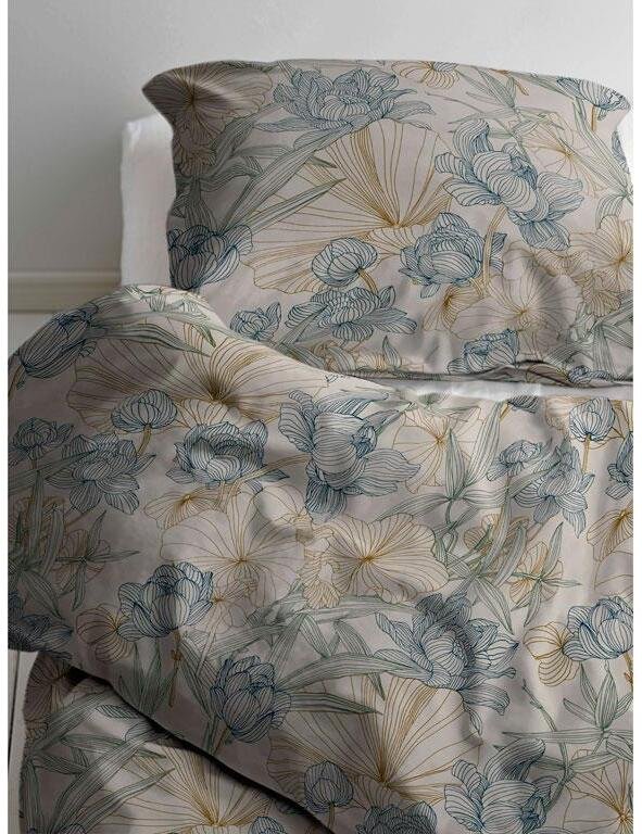 S&ouml;dahl Organic Foliage Senget�j 200x200 cm, Indigo