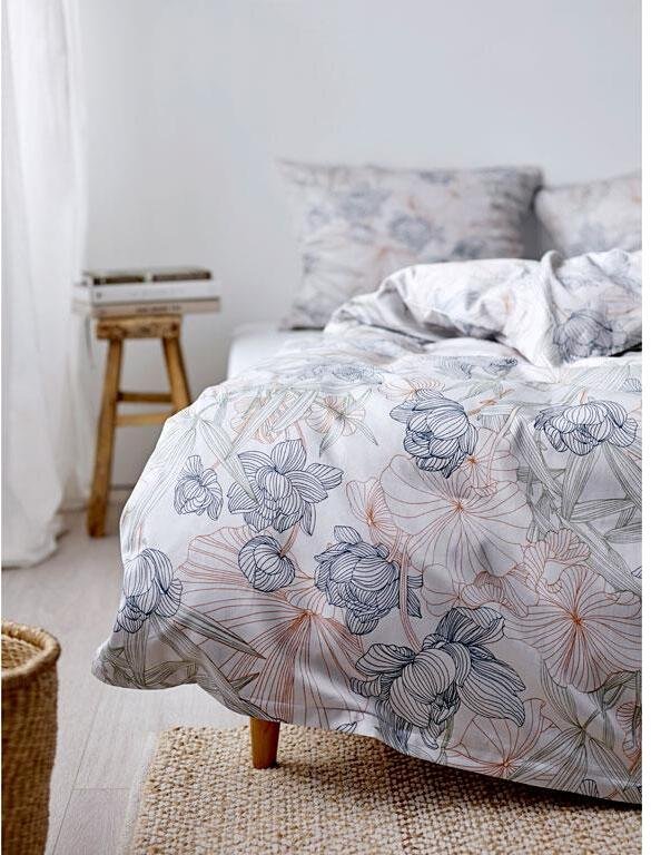 S&ouml;dahl Organic Foliage Senget�j 200x200 cm, Indigo