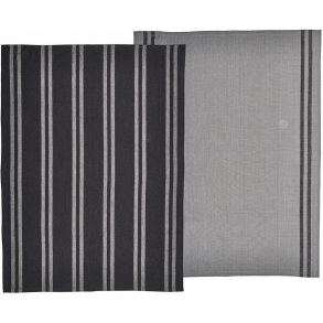 Södahl Soft Viskestykke 2 stk. 50x70 cm, Sort