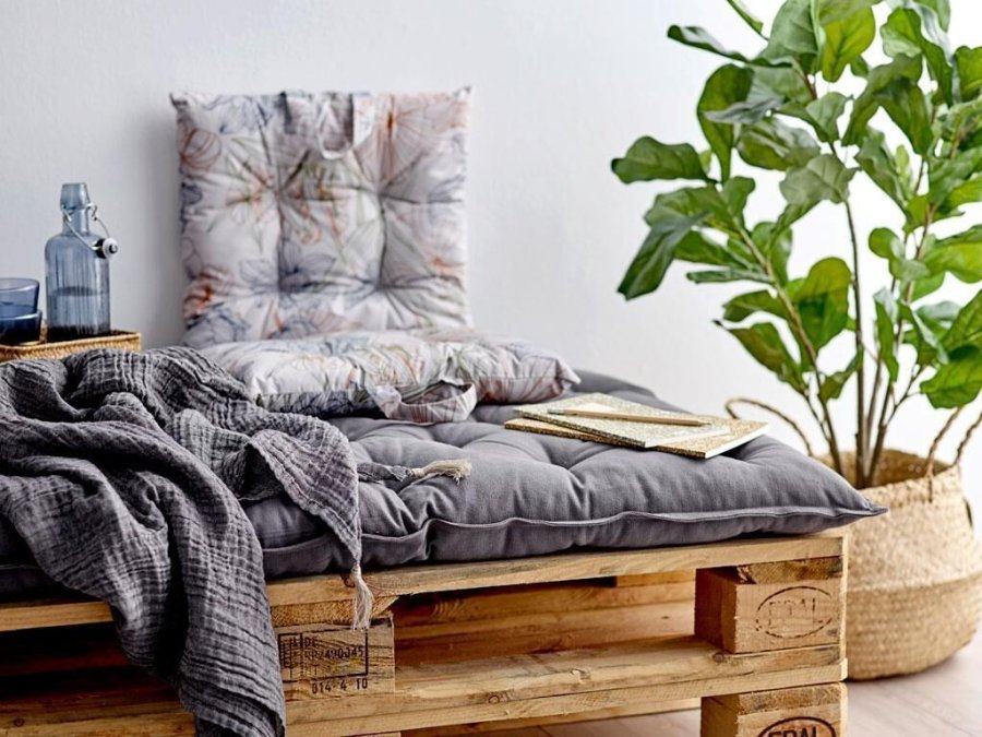 Södahl Foliage Siddehynde 40x80 cm, Indigo/green
