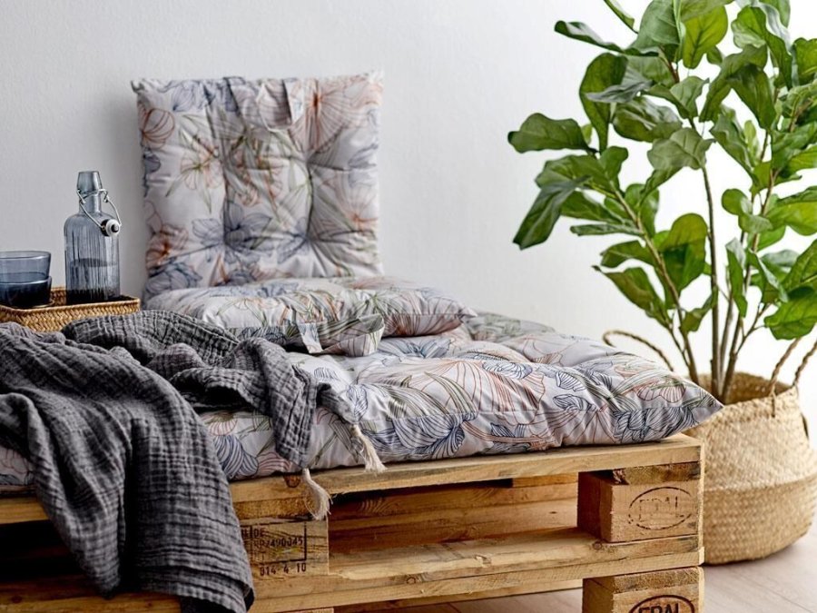Södahl Foliage Siddehynde 40x80 cm, Indigo/green