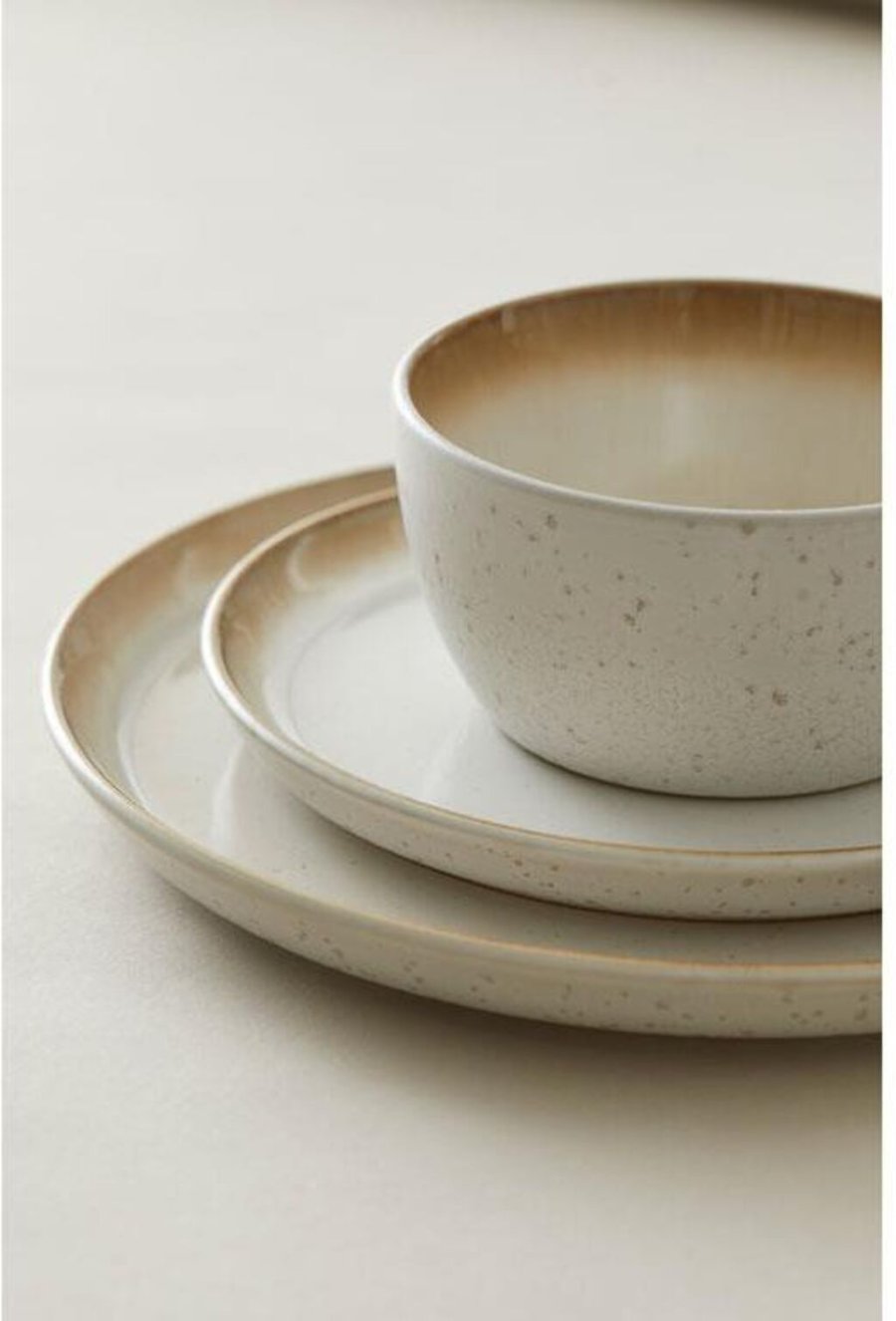 BITZ Tallerken Gastro 27 cm, Creme/creme