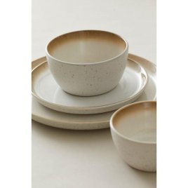 BITZ Tallerken Gastro 21 cm, Creme/creme
