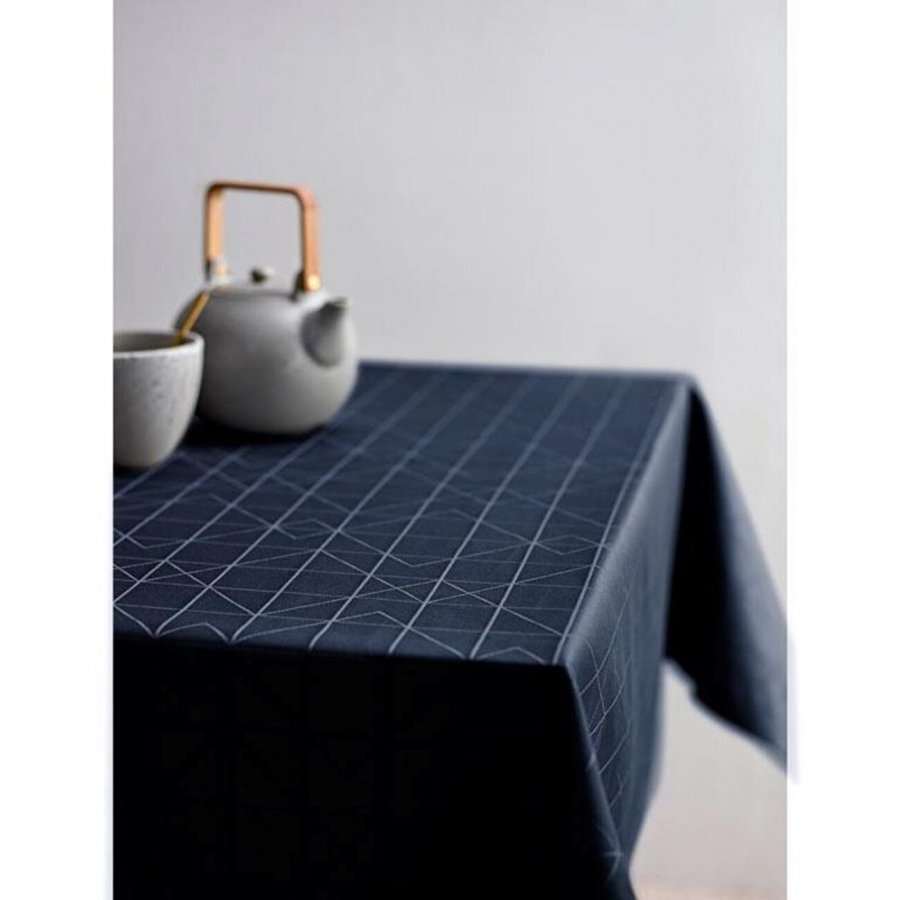 Södahl Organic Refined Damaskdug 140x270 cm, Indigo