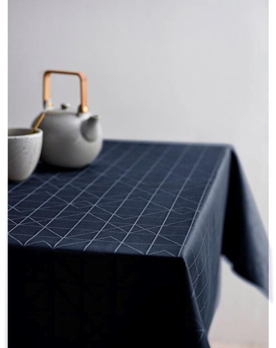 Södahl Organic Refined Damaskdug 160x370 cm, Indigo