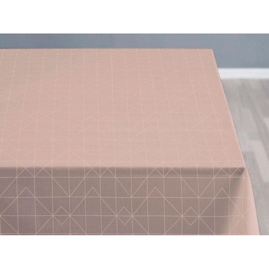 Södahl Organic Refined Damaskdug 140x370 cm, Pale Rose