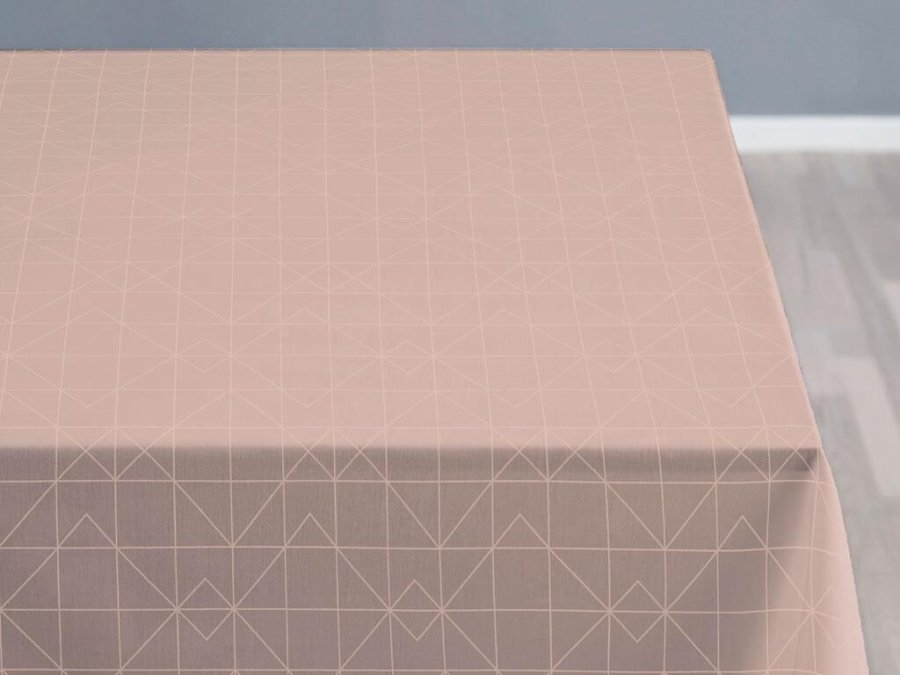 Södahl Organic Refined Damaskdug 140x370 cm, Pale Rose