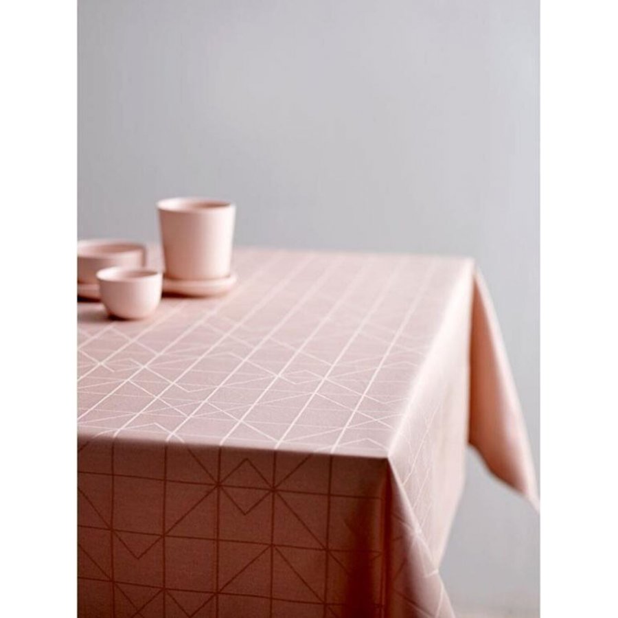 Södahl Organic Refined Damaskdug 140x370 cm, Pale Rose