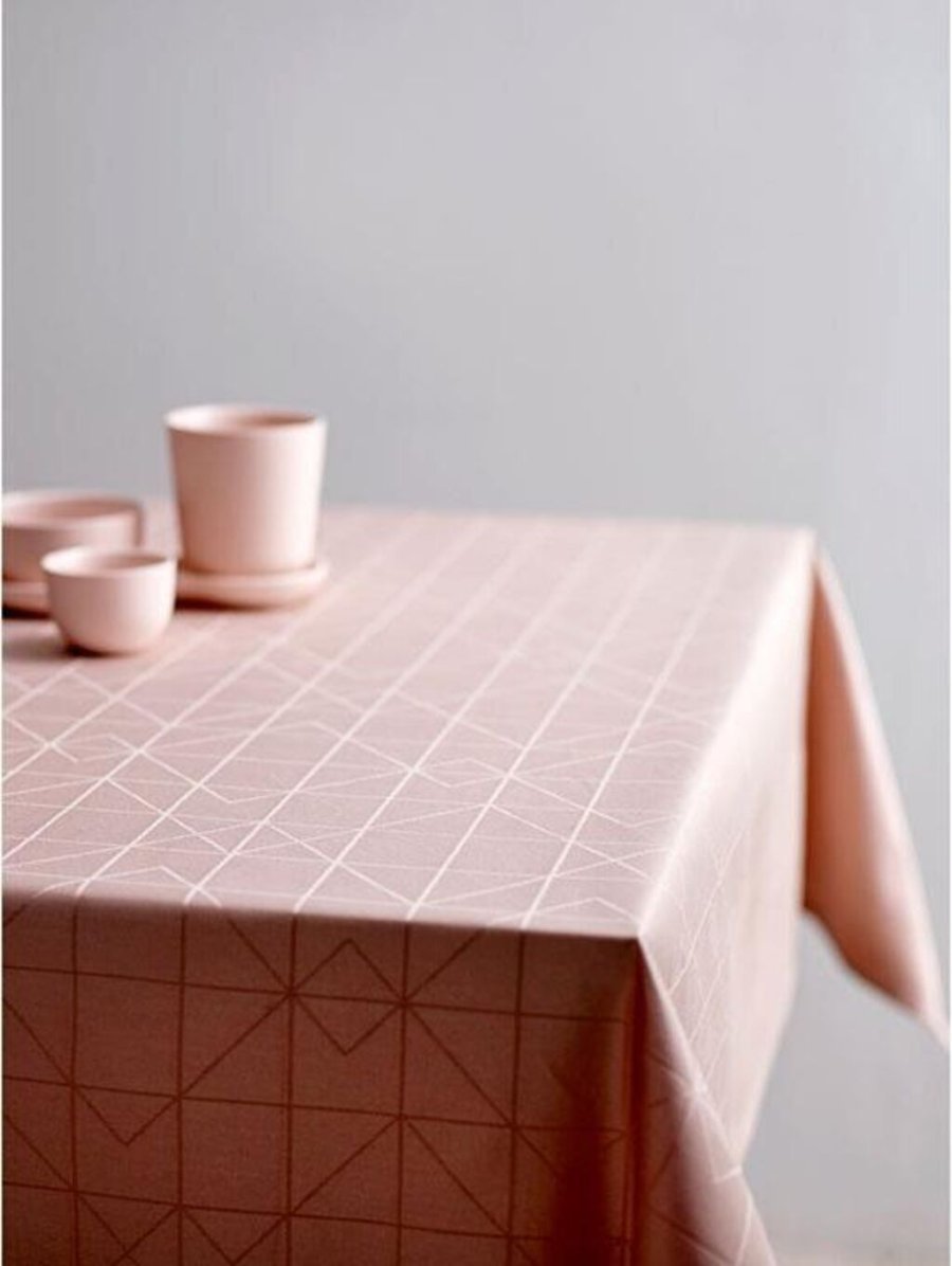 Södahl Organic Refined Damaskdug 140x370 cm, Pale Rose