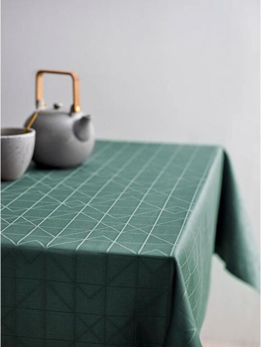 Södahl Organic Refined Damaskdug 140x320 cm, Green