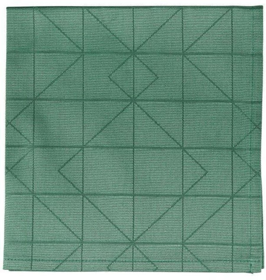Södahl Organic Refined Damask Mundserviet 45x45 cm 4 stk, Green