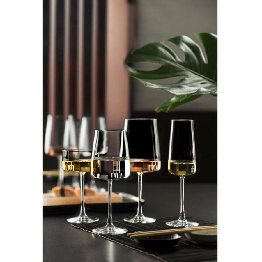 Lyngby Glas Krystal Zero Weiweinglas 4er Set 43 cl