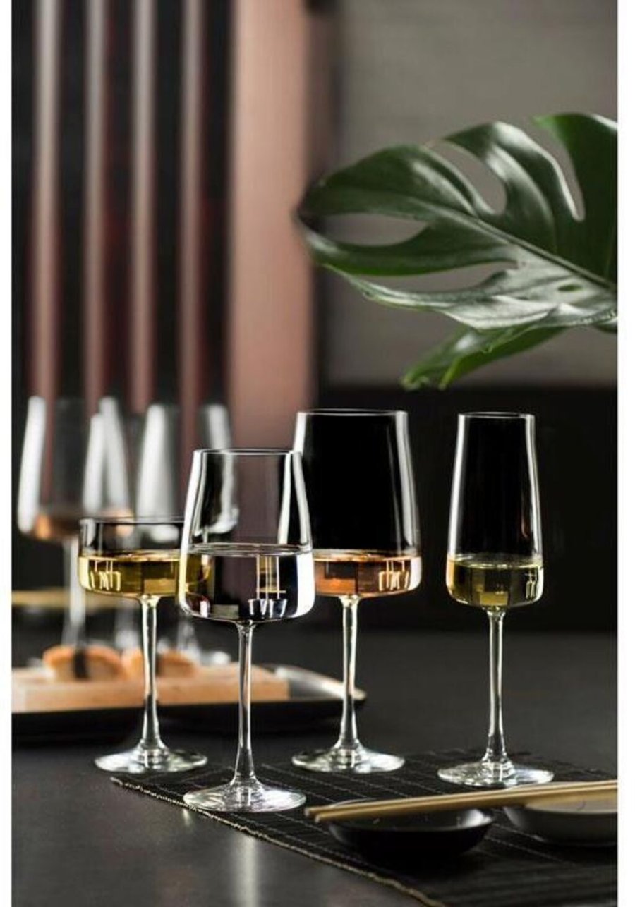 Lyngby Glas Krystal Zero Weiweinglas 4er Set 43 cl