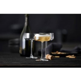 Lyngby Glas Krystal Zero Champagneskål 4 stk. 26 cl
