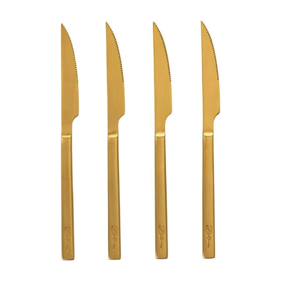 BITZ Steakkniv 22,5cm 4 stk, Messing