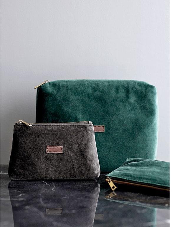 Södahl Velvet bag Toilettaske, Deep green