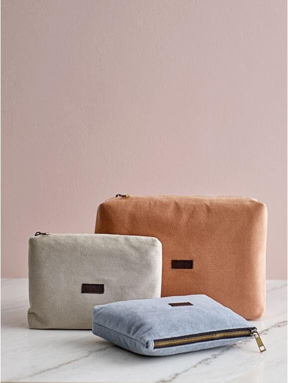 S&ouml;dahl Velvet Bag Toilettaske 20x28 cm, Natur