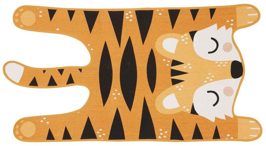 Södahl Theo Tiger Teppich 62x120 cm, Schwarz