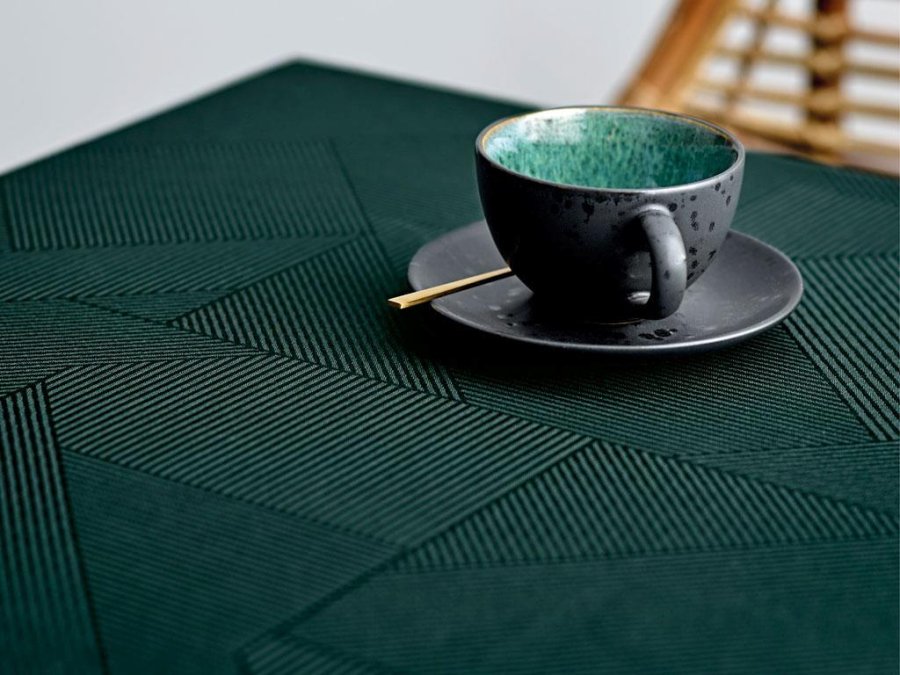 Södahl Complex Damask Dug 140x270cm, Deep green