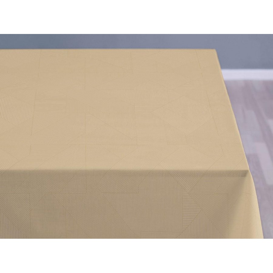 Södahl Complex Damask Dug 140x320cm, Golden sand