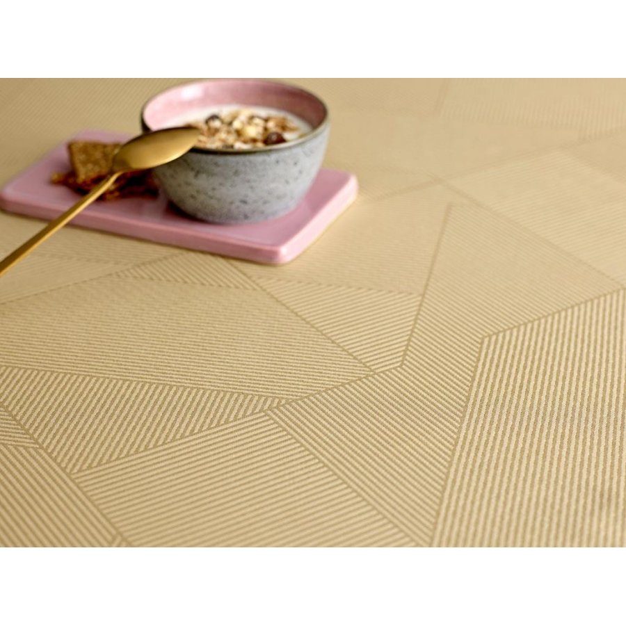 Södahl Complex Damask Dug 140x320cm, Golden sand