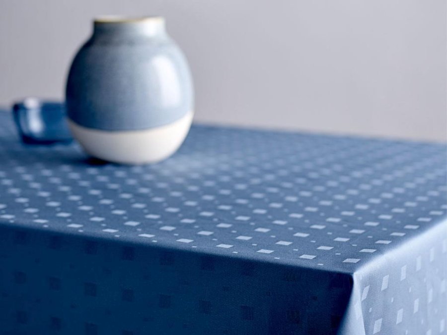Södahl Squares Dug 140x180 cm, China blue