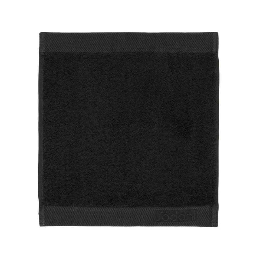 Sdahl Comfort Organic Waschlappen 30x30 cm, Schwarz