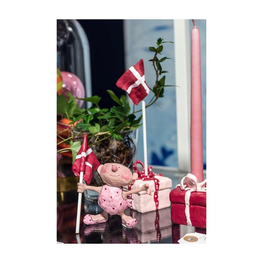 Medusa Copenhagen Gaver med flag 2 stk 18cm, Rd