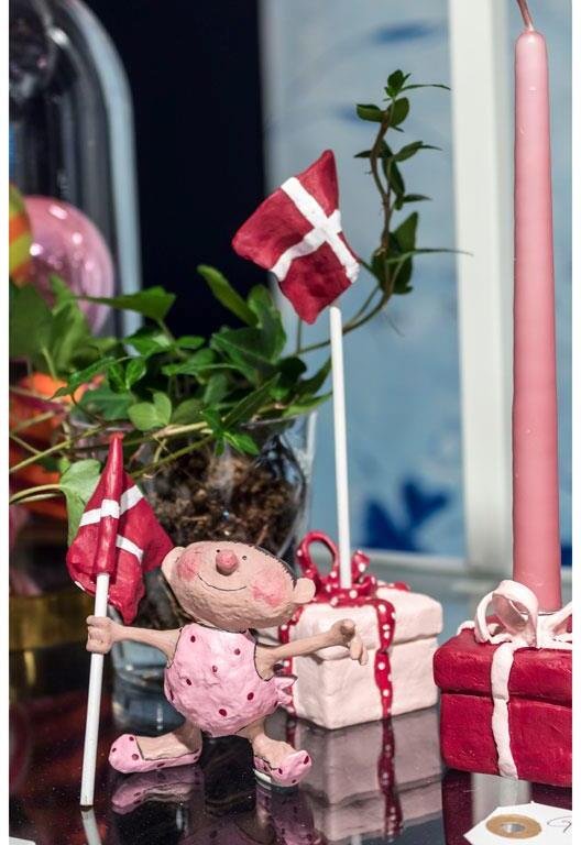 Medusa Copenhagen Gaver med flag 2 stk 18cm, Rd