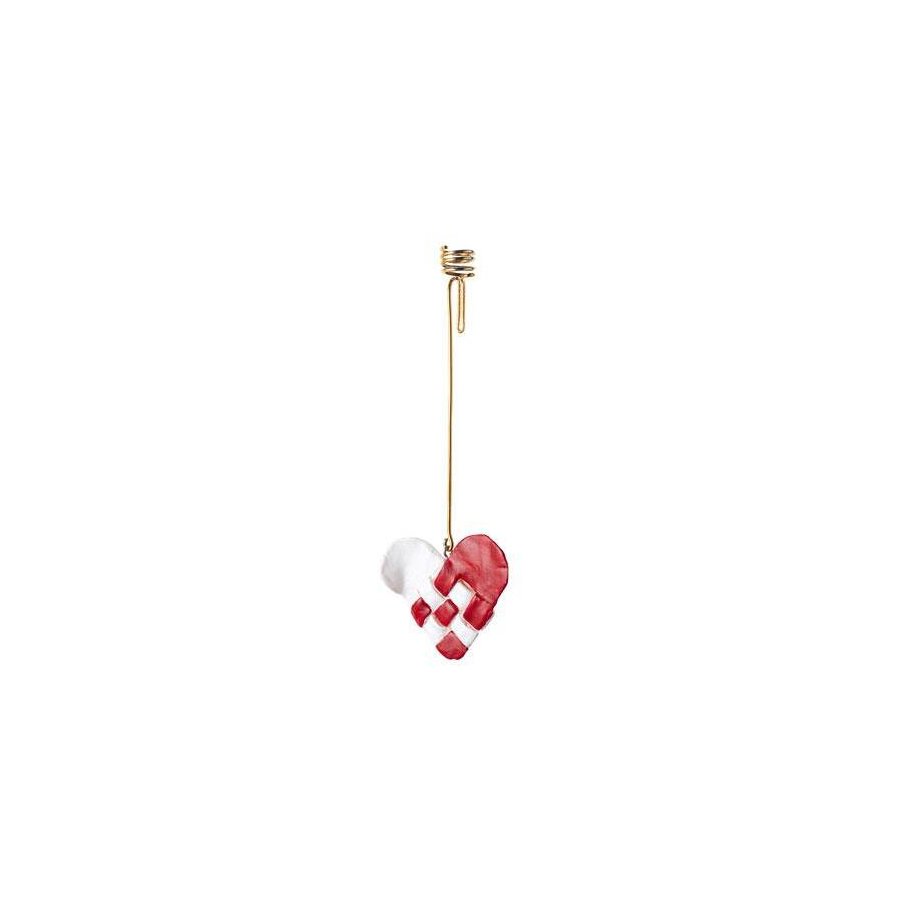 Medusa Copenhagen Hjerte Lysholder 2 stk 18cm, Rd