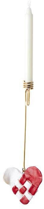 Medusa Copenhagen Hjerte Lysholder 2 stk 18cm, Rd