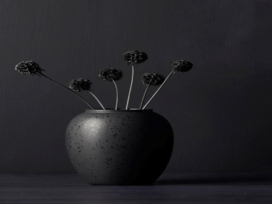 BITZ Vase 20 cm, Sort