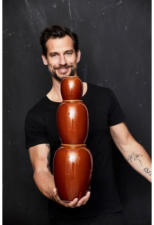 BITZ Vase 25 cm, Amber