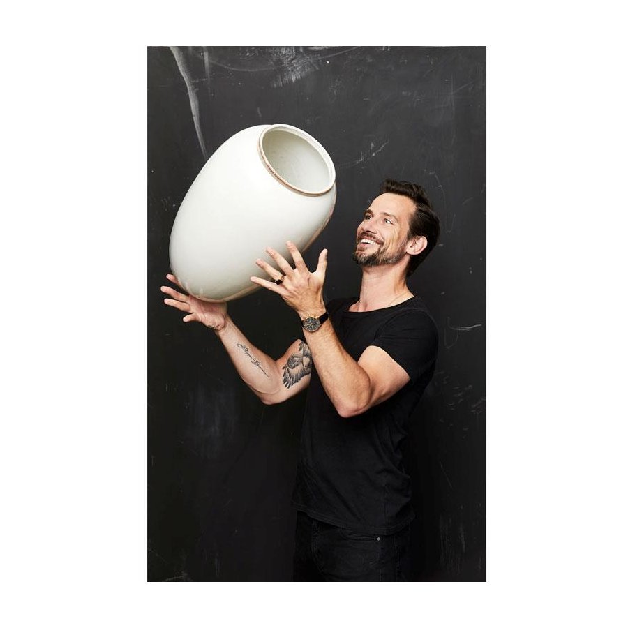 BITZ Vase 50 cm, Creme